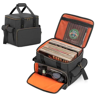 Productafbeelding van Vinyl Record Opbergcase voor 60 LP's met Divider