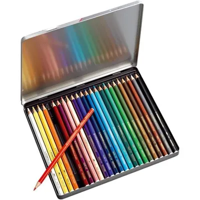 Produktbild von Aquarell-Buntstift - STABILO aquacolor - 24er Metalletui - mit 24 verschiedenen Farben