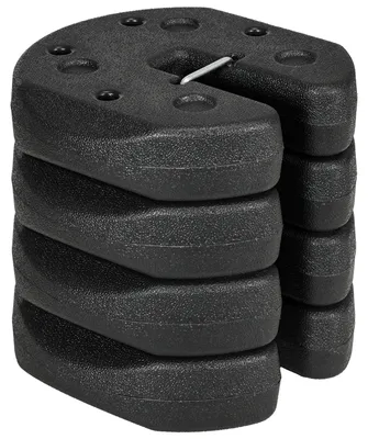 Produktbild von Pavillonstandfüße 4er-Set 12 kg Gewichte mit Befestigungsstiften und Transportgurt