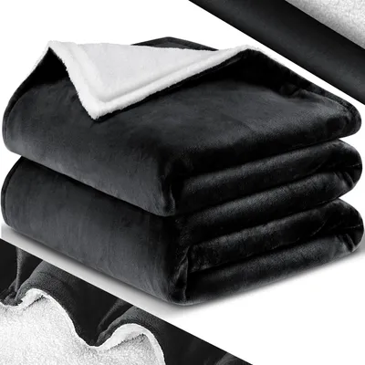 Produktbild von KESSER® Kuscheldecke Flauschige Sherpa Extra Weich & Warm Wohndecke Flanell Fleecedecke, Falten beständig/Anti-verfärben als Couchdecke Sofadecke oder Bettüberwurf