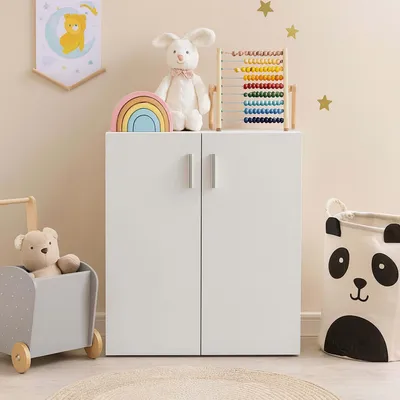 Produktbild von Kommode mit 2 Regalfächern Nina Weiß