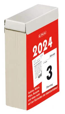 Zdjęcie produktu dla Herlitz 50045341, Kieszeń, Odrywana strona, Czarny, Czerwony, Biały, Papier, Niemiecki, 01/01/2024