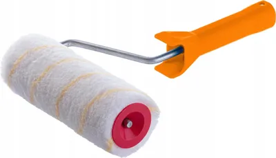 Produktbild von Farbroller / Malerrolle - Handroller mit Griff - 25 cm Breite - Für Wand und Decke