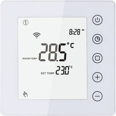 Produktbild von 16A Elektrischer Heizungsthermostat SmartLife APP Steuerung WiFi Heizung Raumthermostat LCD Touchscreen Digitaler Smart Temperaturregler Wochenprogrammierbarer Frostschutz Energieeinsparung mit externem Sensor fuer Home School Office Hotel