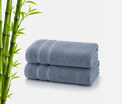 Produktbild von Bambus Handtücher 8er Set, 450 g/m², 50 % Viskose aus Bambus, 50 % Baumwolle,70 cm x 200 cm,Dunkelblau