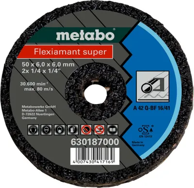 Produktbild von Metabo Kleinschruppscheibe Flexiamant Super 50x6,0x6,0 Stahl 25 Stk