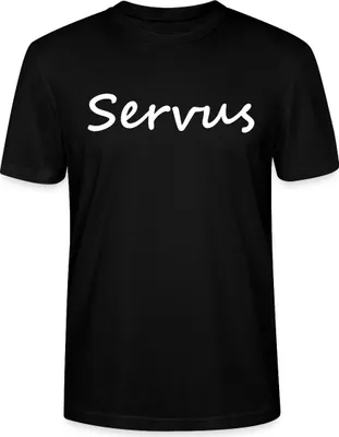 Produktbild von Spreadshirt Servus Design Uni Bio T-Shirt, S, Schwarz
