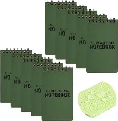 Immagine prodotto di Blocco note con fogli a quadretti per attività all'aperto, confezione da 10, 3 x 5 pollici, 48 fogli