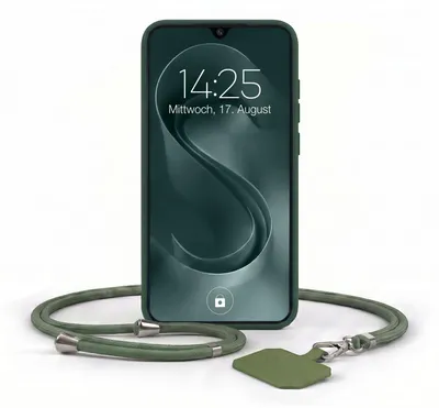 Produktbild von Handyhülle für Samsung Galaxy A34 5G mit Handykette Band Kordel Hülle Case Schutzhülle Grün