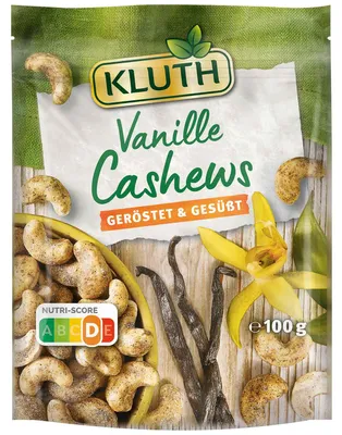 Produktbild von Kluth Vanille Cashews geröstet & gesüßt 100g