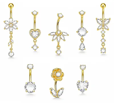 Productafbeelding van Navelpiercings met Hanger van Chirurgisch Roestvrij Staal voor Dames