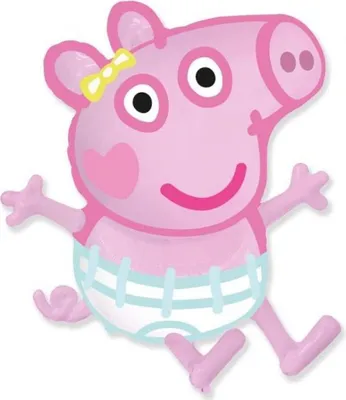 Immagine prodotto di Palloncino in foil, rosa, Peppa Pig Evie, 60 cm