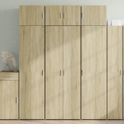 Produktbild von vidaXL Highboard Sonoma-Eiche 70x42,5x185 cm Holzwerkstoff
