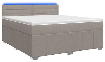 Obrázok produktu pre vidaXL Box spring posteľ s matracom Taupe 180 x 200 cm látka