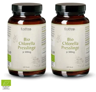 Produktbild von Erdling Chlorella Presslinge 2x220 Stück