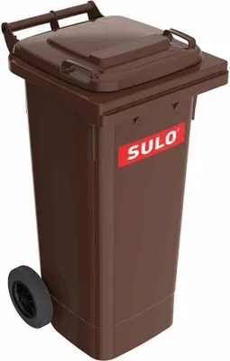 Produktbild von Müllgroßbehälter 80l HDPE braun fahrbar,n.EN 840 SULO