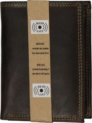 Produktbild von Herrenbörse aus echtem Leder mit RFID-Karten-Ausleseschutz