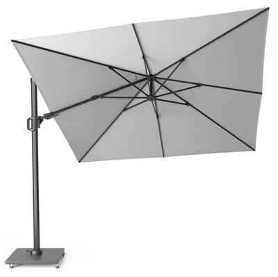 Produktbild von Sonnenschirm quadratisch 3x3m Challenger T² Basic | doppelt kippbarㅤ3.0 x 3.0 Meter 3 Light Grey | Anthrazit