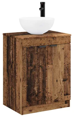 Productafbeelding van vidaXL Badkamerkastset, gerecycled hout, houtvezel