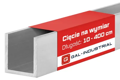 Zdjęcie produktu dla GAL-INDUSTRIAL | Ceownik aluminiowy - 15x15x15x2mm - 10cm - cięcie na wymiar