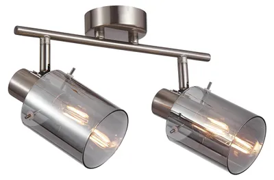 Zdjęcie produktu dla Reflektor sufitowy ruchomy Sardo chromowany-srebrny 2xE14x40W metal wym:16x28x18cm IP20 Italux