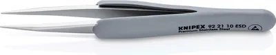 Immagine prodotto di Pinzette di precisione con impugnatura in gomma ESD 123 mm KNIPEX 60044