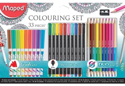 Image de Maped Set de peinture "Coulouring Set" étui en carton de 33 pièces