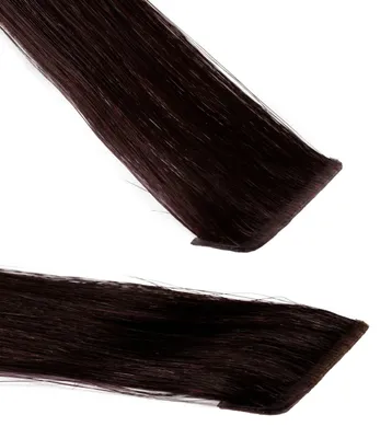 Produktbild von hair2heart Invisible Tape Extensions Echthaar Premium - 10 Tapes 50cm 5/0 mittelbraun