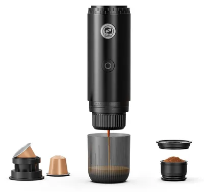 Tragbare Espressomaschine, 3-in-1, 20 bar, USB-C-Akku, für Reisen & Camping