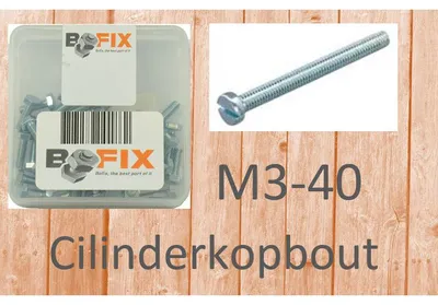 Produktbild von Bofix -Zylinderkopfschraube M3x40 verzinkt (50.)