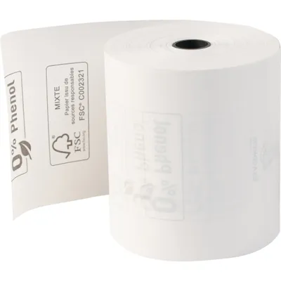Image de Exacompta 30x Bobine tickets caisse 80x72 76m 1pli thermique 48m2 Blanc 43818E