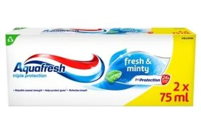 Obrázok produktu pre Zubná pasta Aquafresh Fresh & Minty 2 x 75 ml