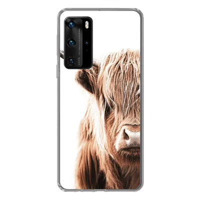 Produktbild von MuchoWow® Handyhülle Schutzhülle Hülle für Huawei P40 Pro Schottischer Highlander - Kuh - Tiere Silikon Softcase Handy Hülle - Schutz