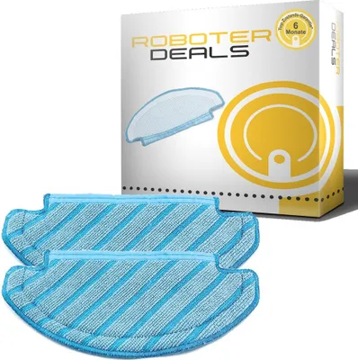 Image de Lingettes en microfibre (lot de 2) pour les aspirateurs robots Ecovacs Deebot N8, N8 Pro et N8 Pro Plus