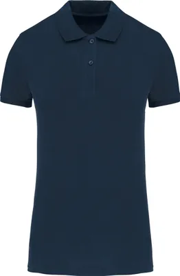 Produktbild von Kariban Damen Poloshirt Polo Shirt Basic T-Shirt Baumwolle Kurzarm, Größe:3XL, Farbe:Navy Blau