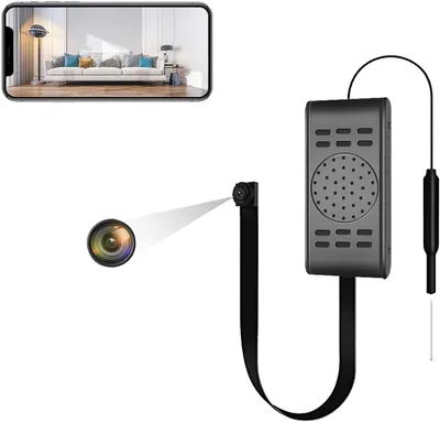 Produktbild von Mini-Kamera – Videoaufnahmegerät. Kleine IP-Kamera für die Überwachung zu Hause. Bewegungsmelder. 1080p Full HD. Schwarz