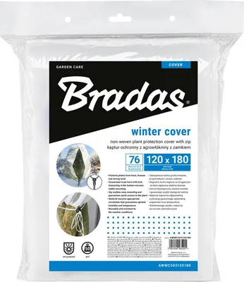 Immagine prodotto di Bradas AWWC503120180 Copertura invernale in tessuto non tessuto per piante Bradas, 760 mm, bianca