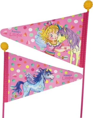 Produktbild von Bike Fashion Prinzessin Lillifee Flagge Rosa Rosa One Size