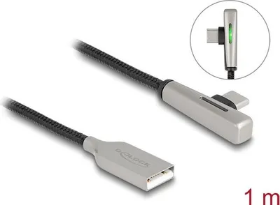 Image de Delock 80766 DELOCK USB 2.0 Kabel Typ-A St. zu USB Type-C St. 60 W 1 m