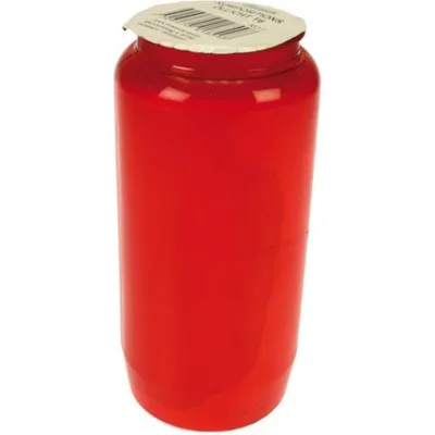 Obrázok produktu pre Hrobová sviečka na olej č. 7 červená 14 x 6 cm 330 g