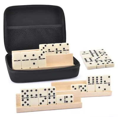 Productafbeelding van Vintage Domino Spelset met Draagtas