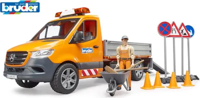 Produktbild von bruder 02677 MB Sprinter Kommunal mitFahrer L+S Modul und Zubehör