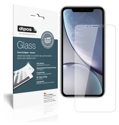 Produktbild von 2x Schutzfolie für Apple iPhone XR - Anti-Shock 9H Folie Glass Kunststoffglas