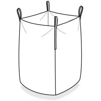 Produktbild von Big Bag offen Prüfzertifikat 90x90x130cm 1000kg