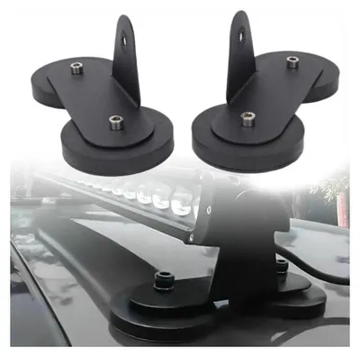 Image de 2 supports/pinces magnétiques pour bande LED / projecteur LED