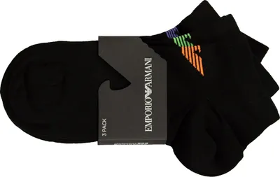 Immagine prodotto di Fantasmini uomo EMPORIO ARMANI 3 paia calze cortissime inside cotone articolo 300048 4R234 tripack, L/X -BRA -MEX G/EG-EU 43/46-UK 9/12-USA 10,5/13,5, Cotone 72%,Poliammide 26%,Spandex 2%