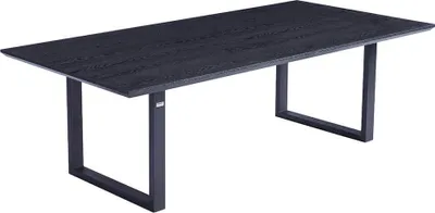 Produktbild von Home Deluxe – Esstisch-Set AVENCIA mit 6 Stühlen IKALO Grau / Braun - Farbe: Dark Oak, Maße: 240 x 76 x 120 cm, U-Fuß I Essgruppe Ausziehtisch Esszimmermöbel