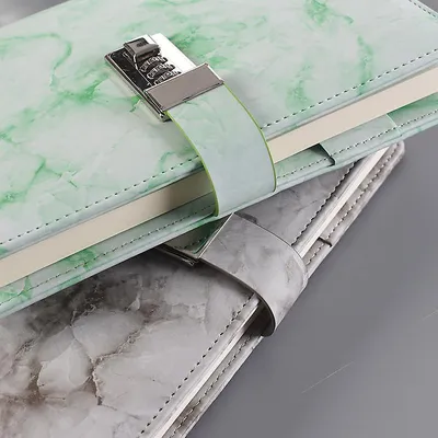 Produktbild von A5 Notizbuch Mit Zahlenschloss 1 Stück, Kunstleder Blau, Abschließbares Geheimes Tagebuch Für Jugendliche Und Erwachsene