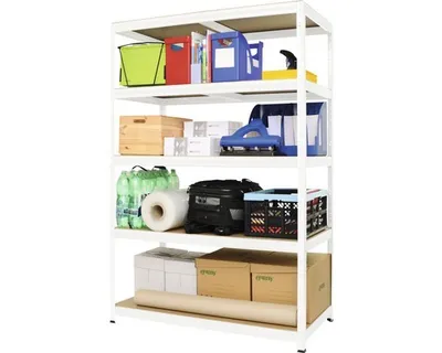 Obrázek produktu pro Kovový regál Kovona Futur Plus 1800x1200xx600 mm 5 polic bílý