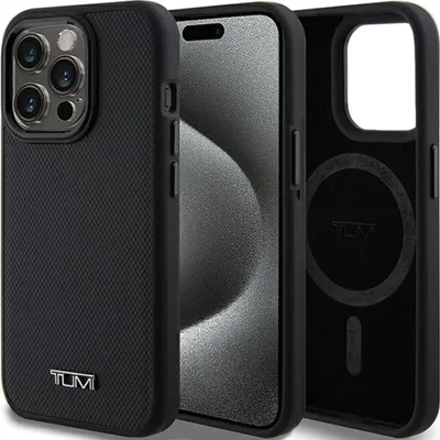 Zdjęcie produktu dla Tumi Hardcase Etui Do Iphone 15 Pro 6.1 Czarny Skórzany Do Magsafe